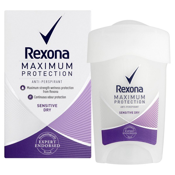 Rexona Stick Maximum Protection 45ml | Kosmetické a dentální výrobky - Dámská kosmetika - Deodoranty - Tuhé deo, roll-on
